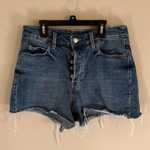Old Navy sky-hi a-line denim shorts size 10